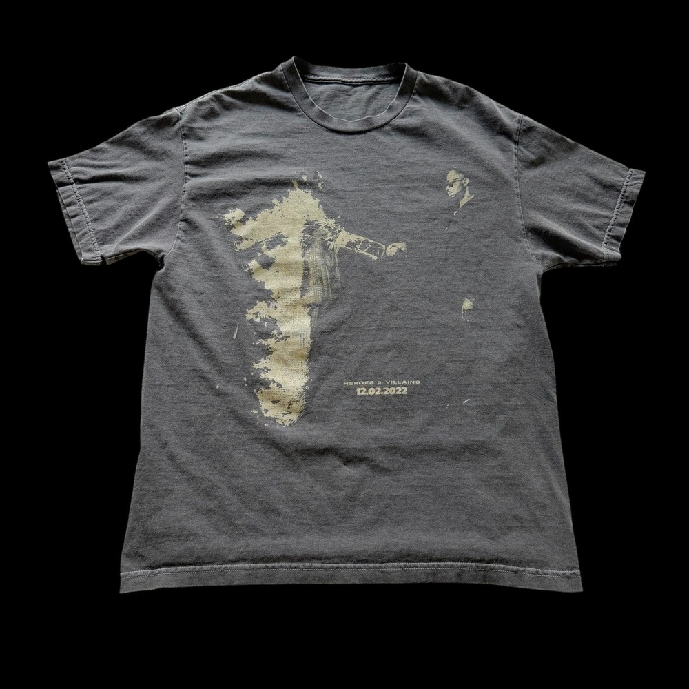 Metro‎ Boomin Heroes & Villains Album T-Shirt Grey Tour Merch Size M